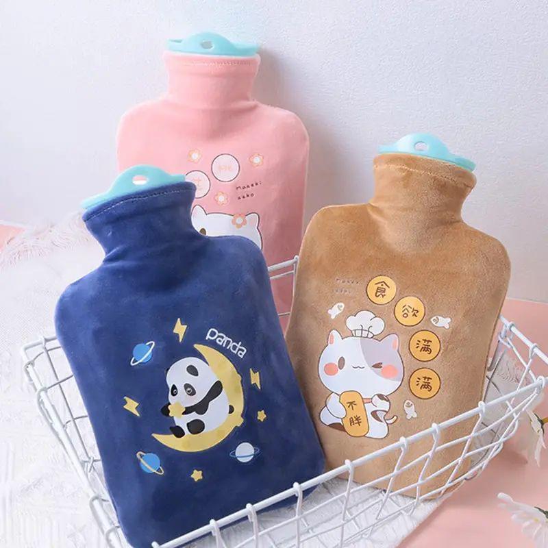 Cute Warm Mini Handbag Custom Water Injection Gift Plush PVC Hot Water Bag