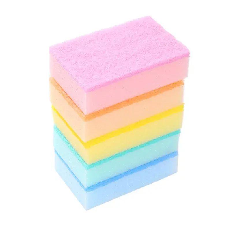Factory Price Five-Color Sponge Scouring Pad Cleaning Block
