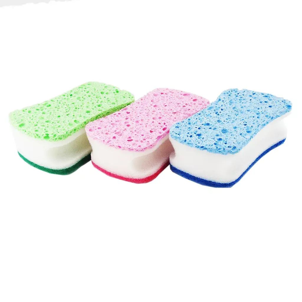 Three-Ply Kitchen Sponge Dishwashing Sponge