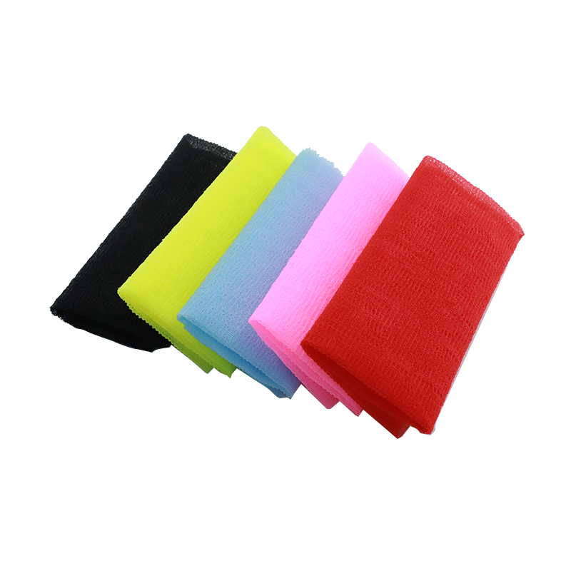 Dual-Sided Long Leaf Exfoliating Bath Cloth: Deep Clean Nylon Towel for Bathing