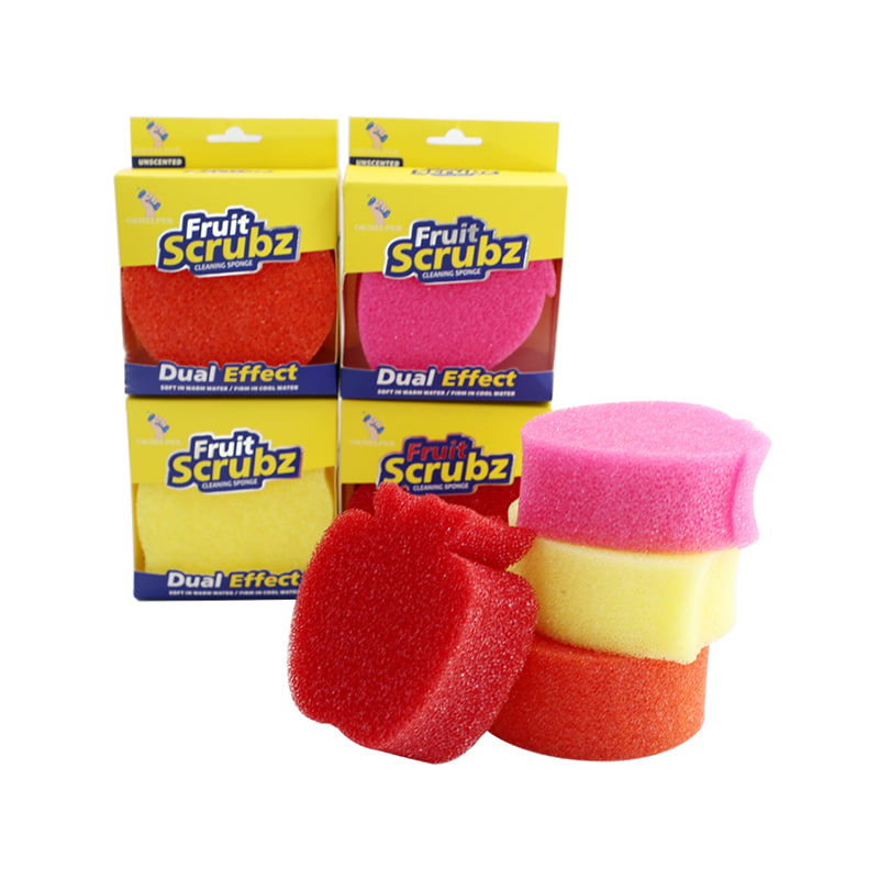 Non Scratch Scrubbers for Dishes Resistant Temperature Controlled Soft in Warm Firm in Cold Deep Cleaning Custom Smile Sponge Daddy Wash