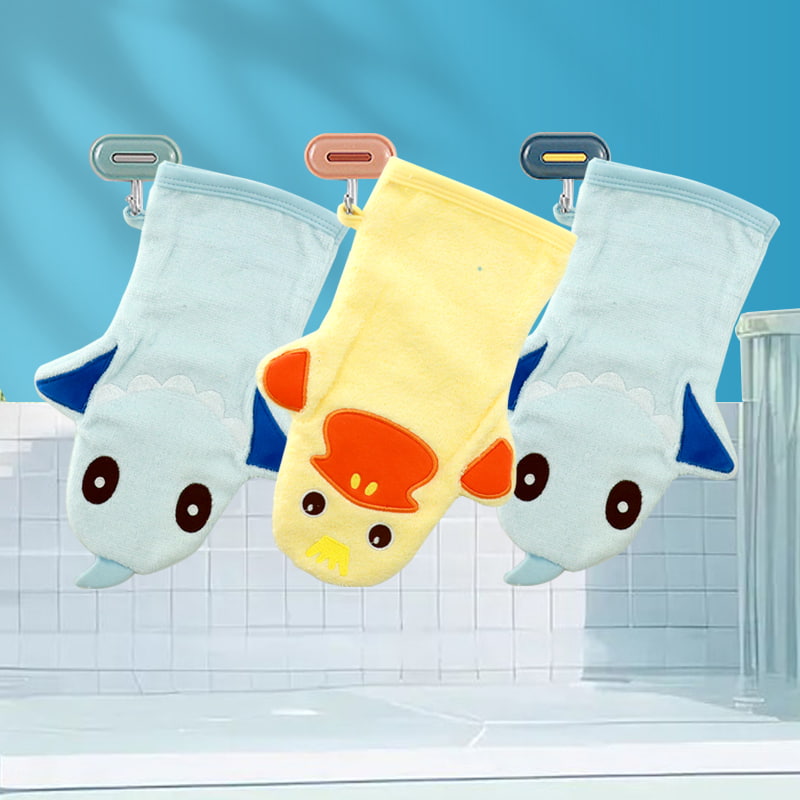 Hand Towel Hanging Thickened Doll Absorbent Quick-Dry Non-Shedding Small Square Towel Children's Towel Cartoon Soft